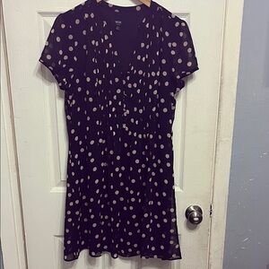 Mi Black and White Polka Dot Blouse